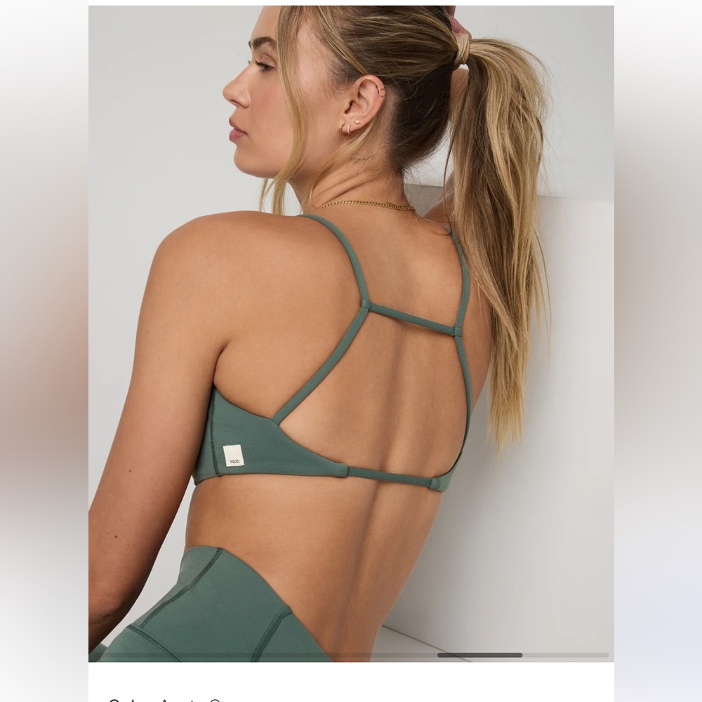 ********SOLD*******
NWT Vuori AllTheFeels™ Strappy Back Bra in Color Agate Green